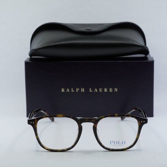 Polo Ralph Laurent PH2254F 5003 Rectangle Eyeglasses - Shiny Dark Havana 51mm - Picture 2 of 8